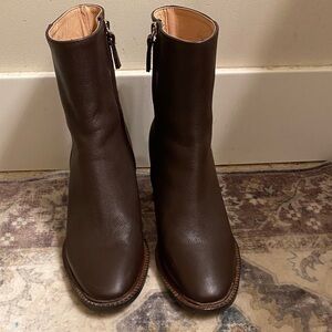 J. Jill Dark Brown Ankle Booties